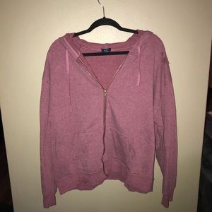 Distressed Zip up sweatshirt